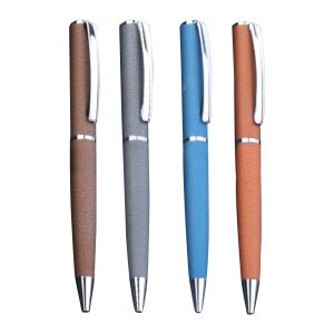 Leather Finish Metal Pen 50 Pcs Set