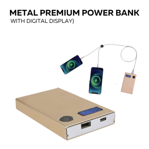 Magic Box Premium Power Bank (10000 MAh) (In-Built Cables) (For All Smartphones)