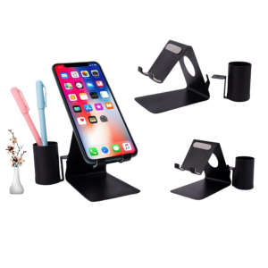 Metal Mobile Stand With Detachable Tumbler