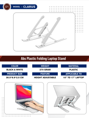 CLARUS ABS PLASTIC LAPTOP STAND
