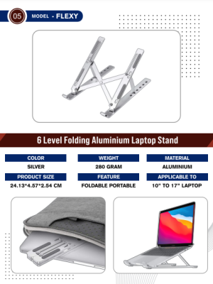 FLEXY ALUMINUM PORTABLE LAPTOP STAND