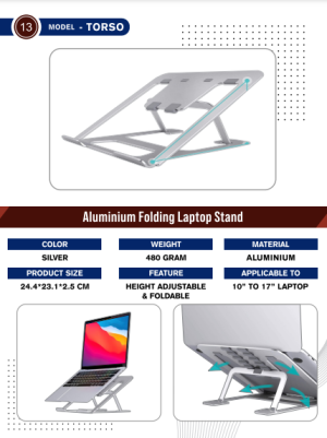 TORSO LAPTOP STAND 6 ANGLE ADJUSTABLE