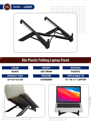 LOOP ABS PLASTIC ELEVATED LAPTOP STAND