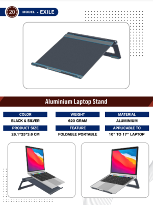 EXILE ALUMINIUM CLASSY LAPTOP STAND