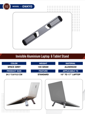ONKYO ALUMINIUM COMPACT LAPTOP STAND
