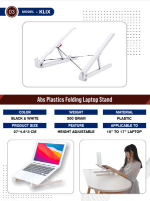 KLIX ABS PLASTIC LAPTOP STAND