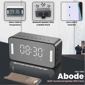 MULTI-FUNCTIONAL SPEAKER WITH CLOCK
