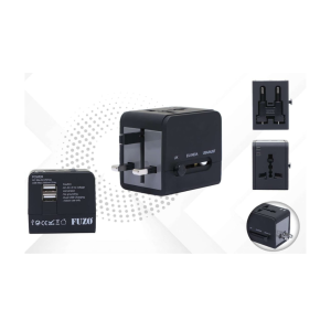 UNIVERSAL TRAVEL ADAPTER WITH USB PORTS