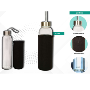 Glass Bottle with Sleeve