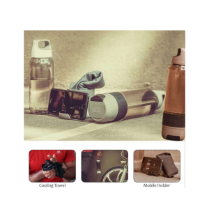 Bottle with Cooling Towel & Mobile Stand