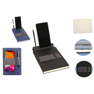 4 IN 1 NOTEBOOK WIRELESS CHARGING MOBILE STAND PEN STAND