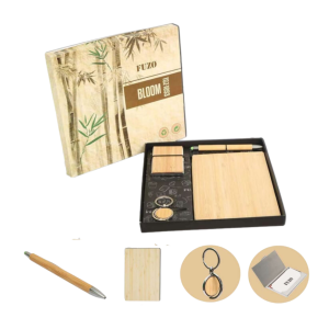 4 IN 1 ECO-FRIENDLY BAMBOO GIFT SET