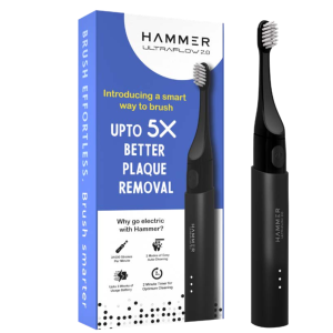 Hammer Ultra Flow 2.0 Electric Toothbrush and 2 Replaceable Brush Heads