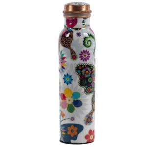 Premium Designer Pure Copper Water Bottle, 950 ml
