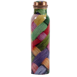 Multicolour Printed Copper Water Bottle