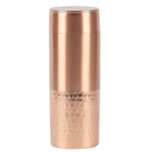 Pure Copper Water Bottle with Glass Matt