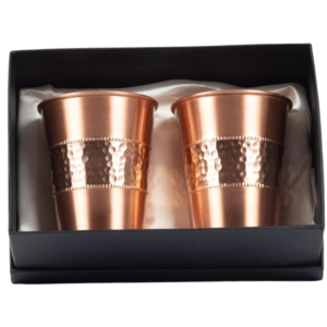 Pure Copper Glass Tumbler (Set of 2)