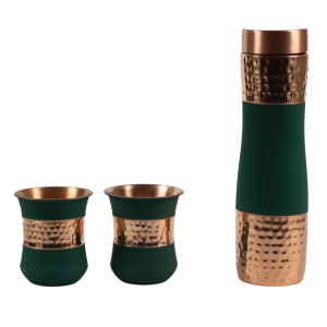 Pure Copper Hammered & Powder Coating Tulip Bed-Side Jar