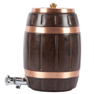 Copper Water Dispenser (5000 ml) Pot Matka Tank for Storage and Drinking Water Pure Copper