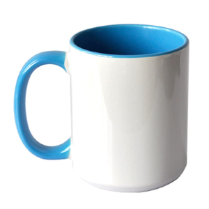 Imagination Customized Ceramic Mug Blue, Inner Color Photo Mug