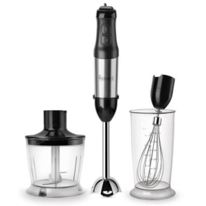 Warmex Health Blender 600 Watts Hand Blender With Chopper,Jar & Whisker,2 Variable Speed Modes & Speed Regulator, Stainless Steel Blades