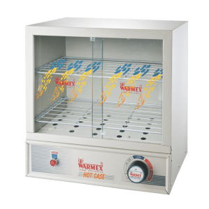 Warmex Door Double Glass Small Hot Case Hot Dog Machine 230V 50Hz AC Only Fitted With Tubular Elements