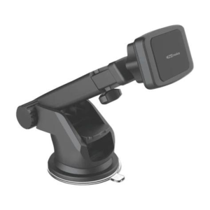 Portronics MoGun Universal Mobile Holder, Magnetic, 360 Degree Rotation, Car Dashboard or Windscreen, Any Smartphone, Black