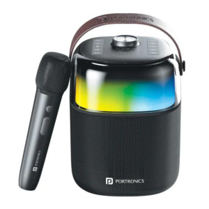 Portronics Dash 40W TWS Bluetooth Portable Speaker with Wireless Karaoke Mic. with Digital Display