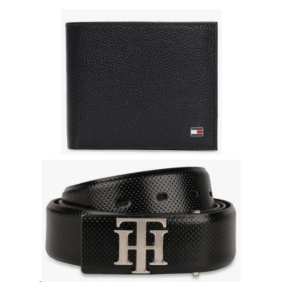 Tommy Hilfiger<strong>Wallet & Belt Combo – Black</strong>