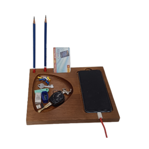 Desktop Organizer Light Wallnut polish 100pcs