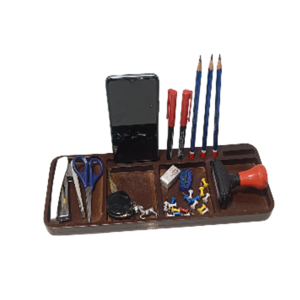 Desktop Organizer Dark Wallnut polish 100pcs