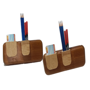 Desktop Organizer Light Wallnut polish 100pcs