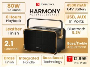 PORTRONICS HARMONY PORTABLE SPEAKER