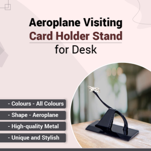 Aeroplane Visiting Card Holder Stand for Desk
