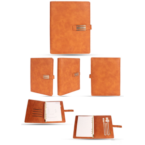 Orange Powerbank Diary Folder with 8000 MAH