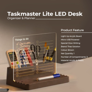 Taskmaster Lite LED Desk Organizer & Planner