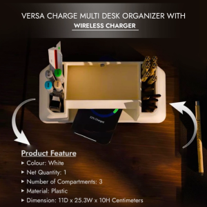 Versa Charge Multi Desk Organizer with Wireless Charger