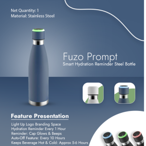Prompt Smart Hydration Reminder Steel Bottle