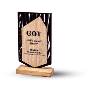 Wooden Appreciation Trophy Award
