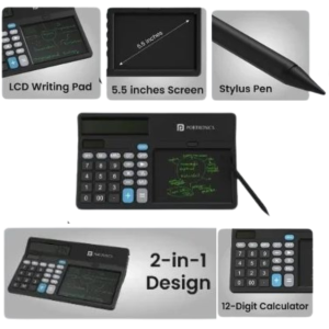 PORTRONICS Calculator & LCD Writing Pad (RUFFPAD CALC 2)