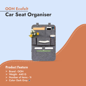 Sustainable OON Ecofelt Car Seat Organiser