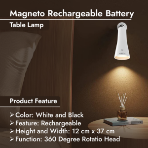 ￼Magneto Rechargeable Battery Table Lamp