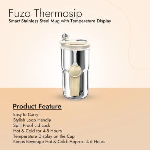 Smart Stainless Steel Mug with Temperature Display