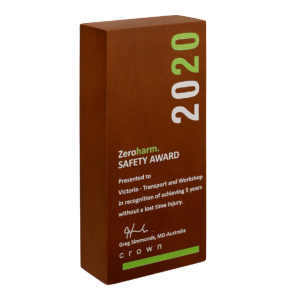 Wooden Memento Trophy