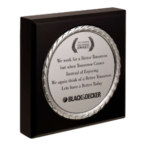 Promotional Wooden Trophy Black & Decker