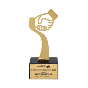 Handshake Corporate Award Trophy