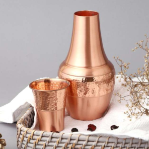Pure Copper Flask with Tumbler for Drinking Water