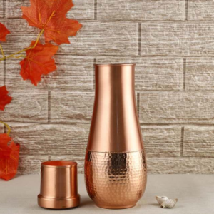 Pure Copper Bedside Carafes For Ayurveda Health Benefits