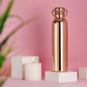 Copper Water Bottle, Handmade, Joint Free & Leak Proof 1000 ml Bottle