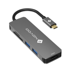 NOVOO USB C Hub Ethernet 4K@60 USB C HDMI Adapter Multiport Type C Adapter